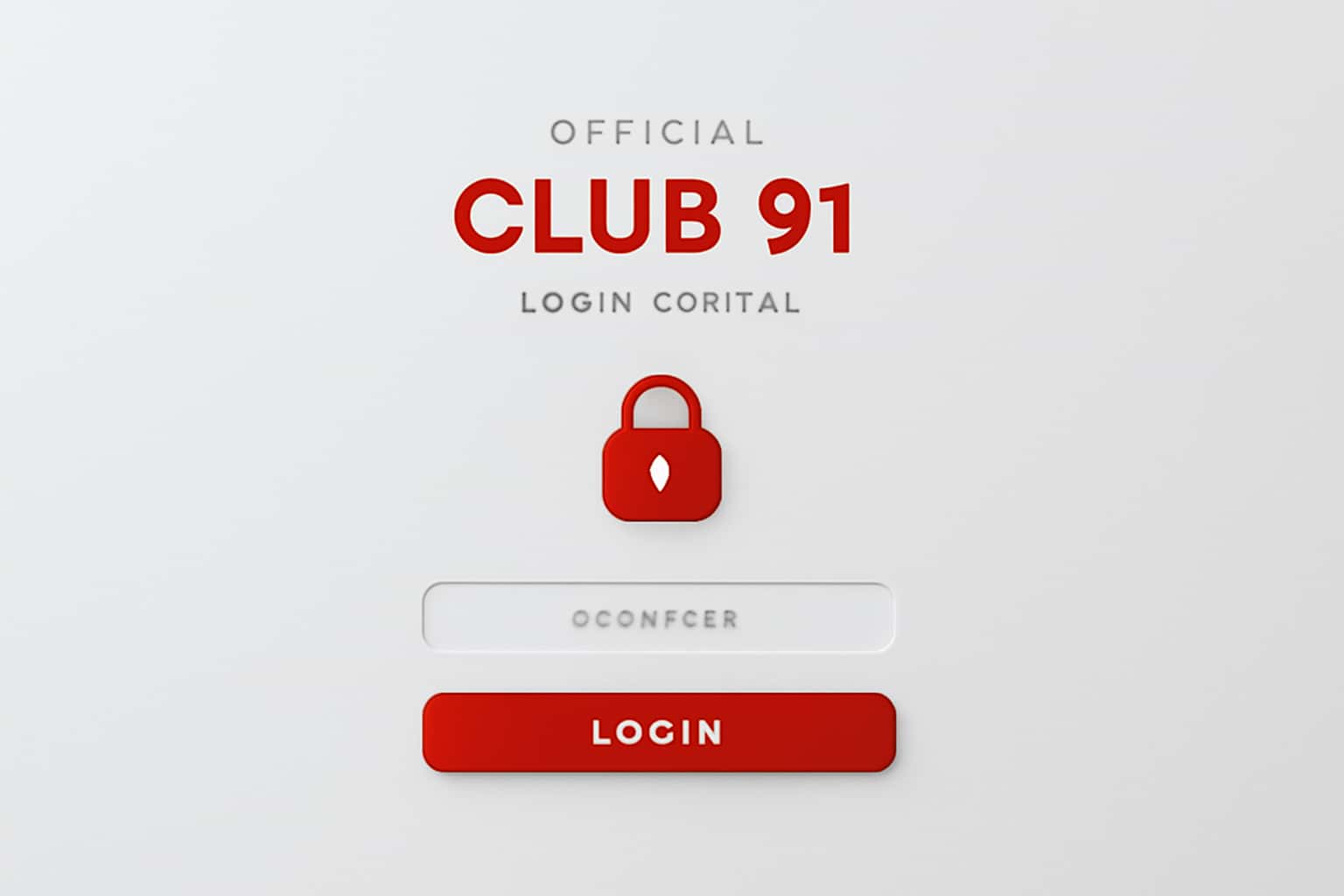 Official Club 91 Login Portal Interface