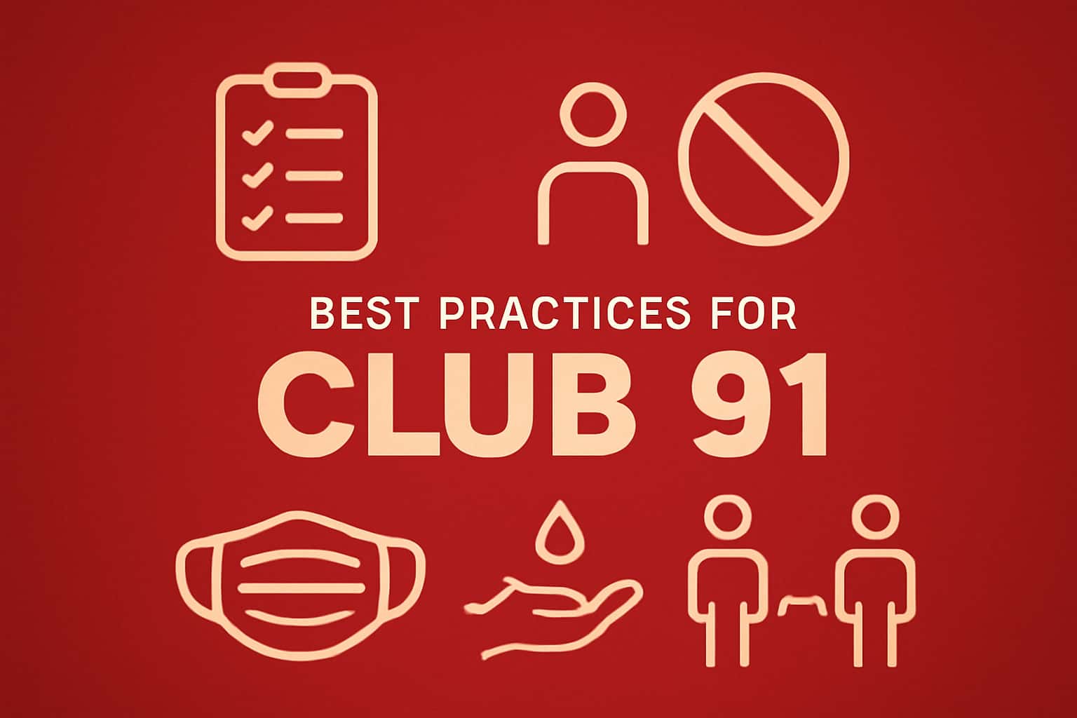 An informative scene illustrating best practices for using Club 91.