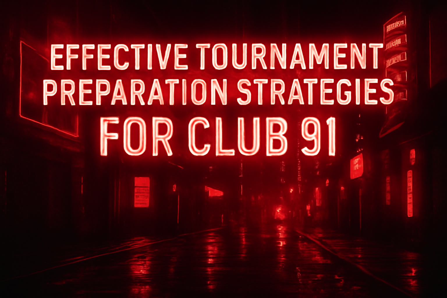 An informative scene showing the text 'Club 91' in a futuristic design.