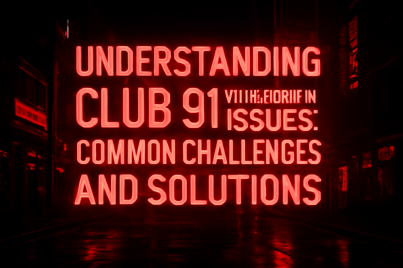 An informational scene demonstrating account management with Club 91 branding.