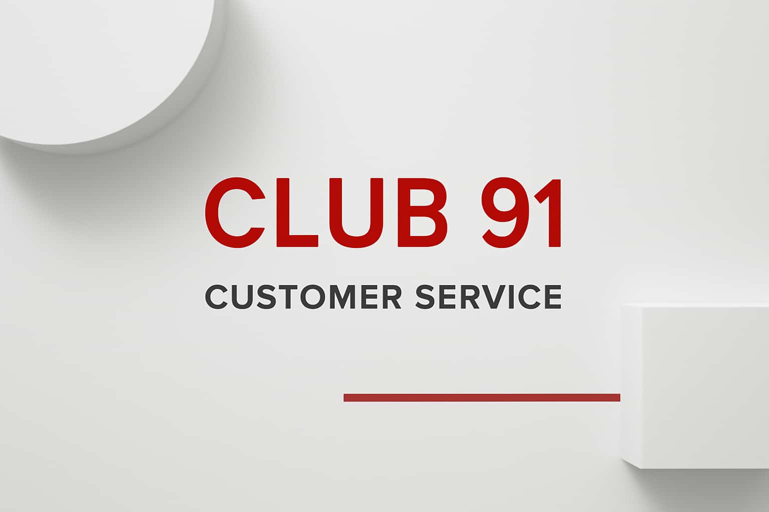 Club 91 Customer Service Interface