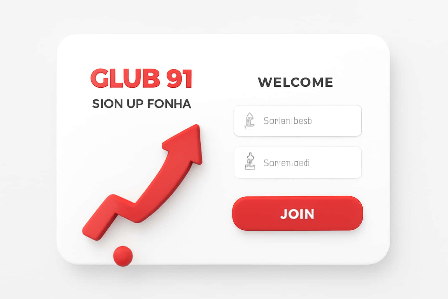 Club 91 Sign Up Portal Interface