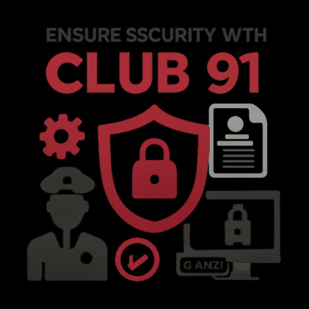 Diagram explaining security measures for Club 91.