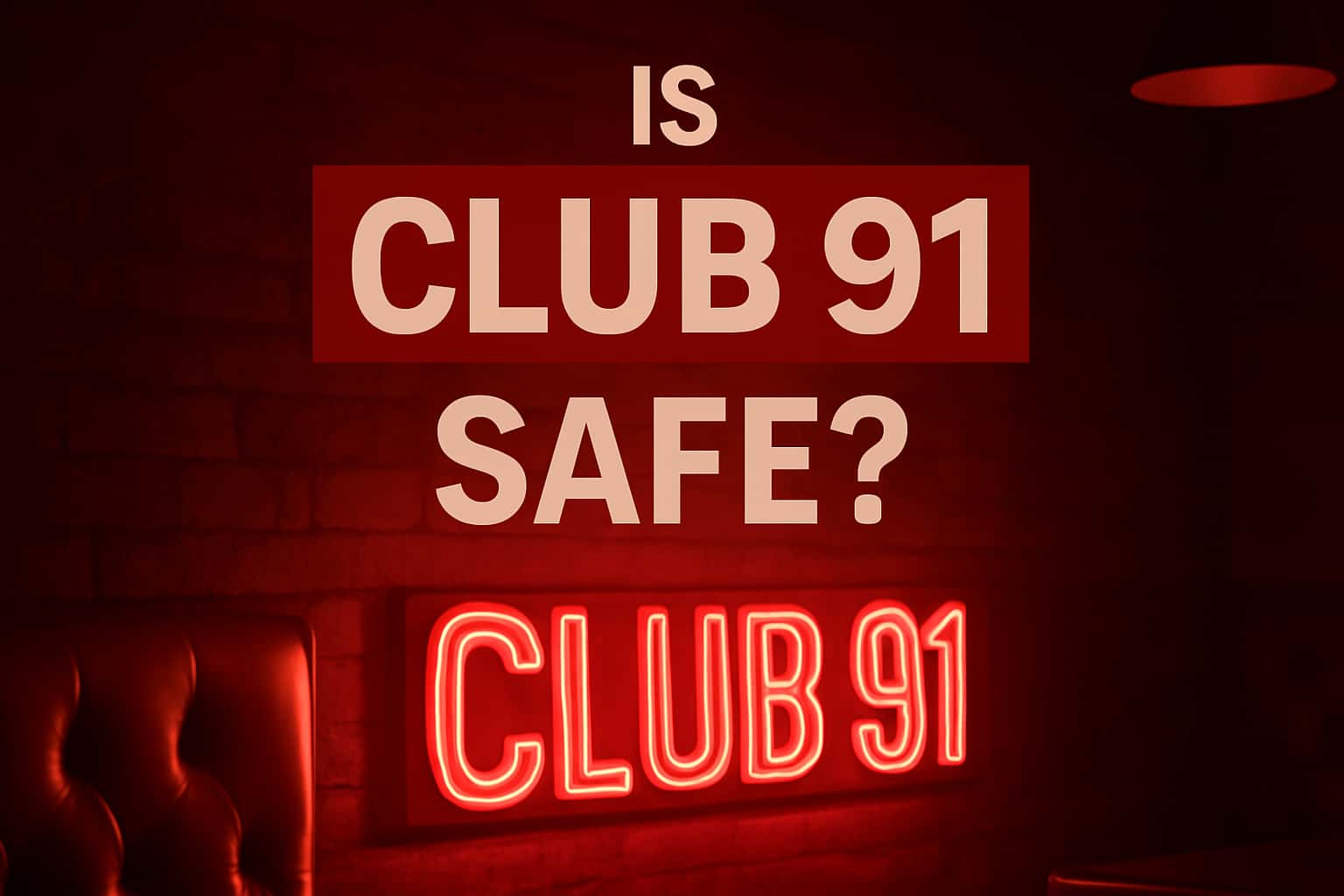 An informative visual about the safety features of Club 91.